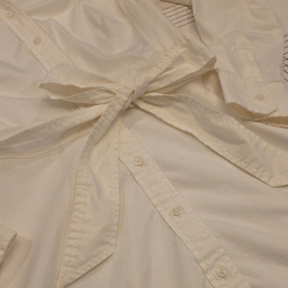 Banana Republic Cream Long Sleeve Dress - Picture 3 of 7